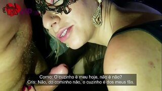 Cristina Almeida sen Gloria Burato 5 na terceira película, o sexo con ejaculação na aparvado e buceta e unha morea de cum na boca, corninho, gravou a toda a acción como o era xingado para ela