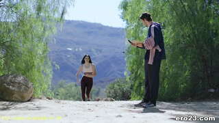 Siyah Saçlı Spor bebeğim Koç ile Seks