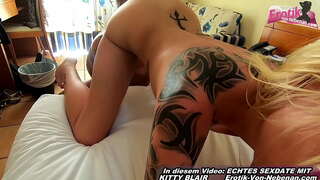 ünnepi fasz a német amatőr pár